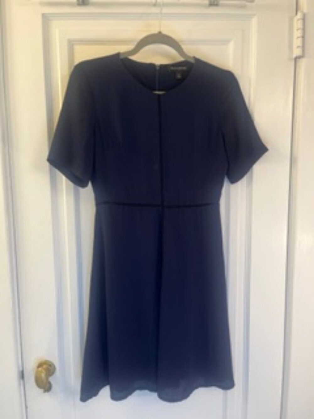 Banana Republic Navy Stitch Detail A-Line Dress Size 0